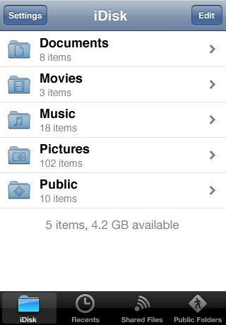 Apple Releases Minor Update to MobileMe iDisk App