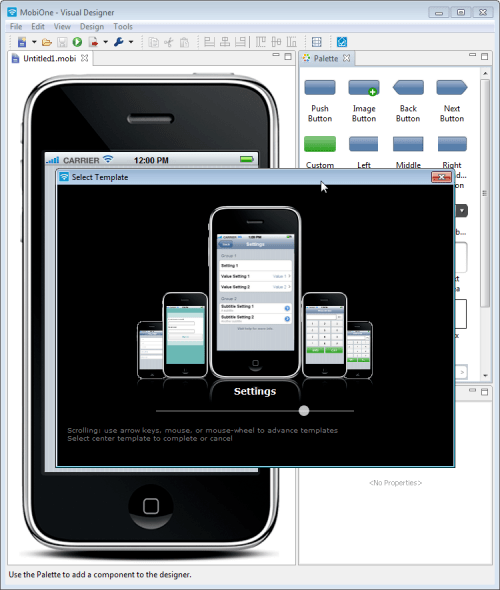 MobiOne Visual Designer Helps Layout Your iPhone App