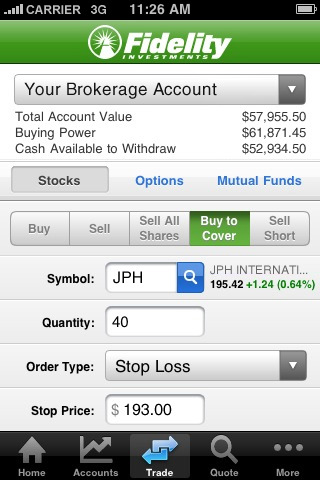 Fidelity Investments iPhone App Lets You Trade Stocks