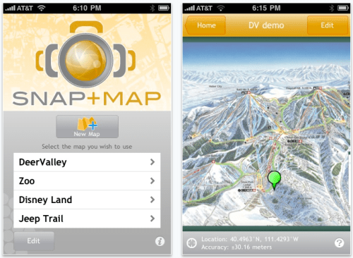 First App to Display GPS Position on a Paper Map