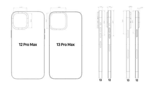 iPhone 13 CAD Leaks Reveal Larger Camera - iClarified