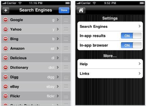 Web Search Accelerator for iPhone and iPod Touch