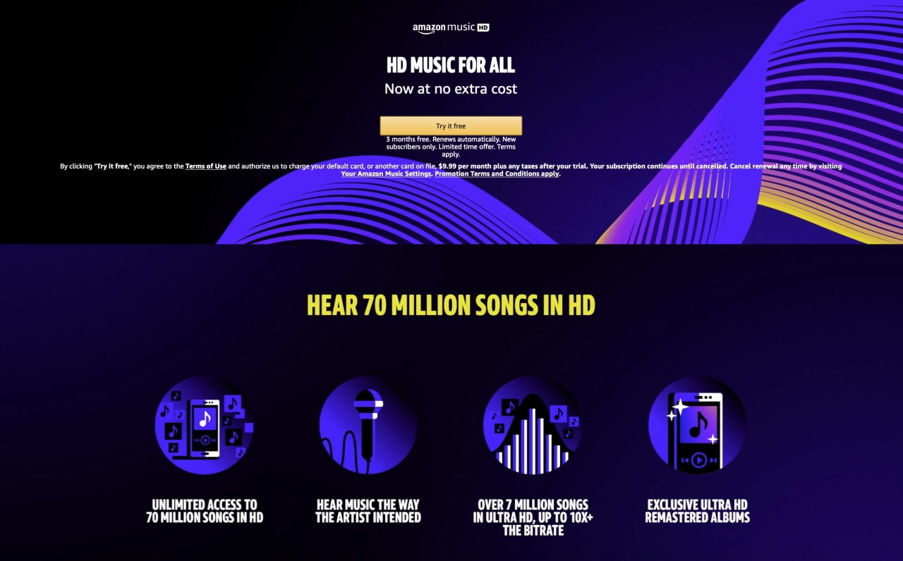 Try  Music Unlimited Free for 3 Months