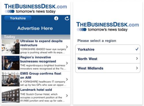 TheBusinessDesk Launches UK&#039;s Regional Business App