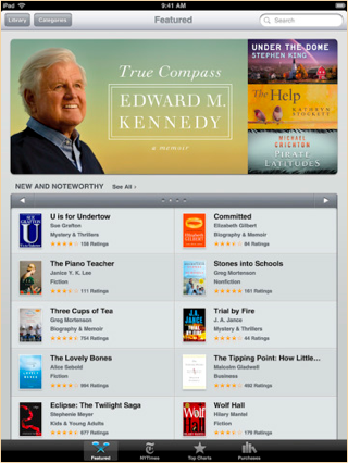 Apple Releases iBooks App for iPad