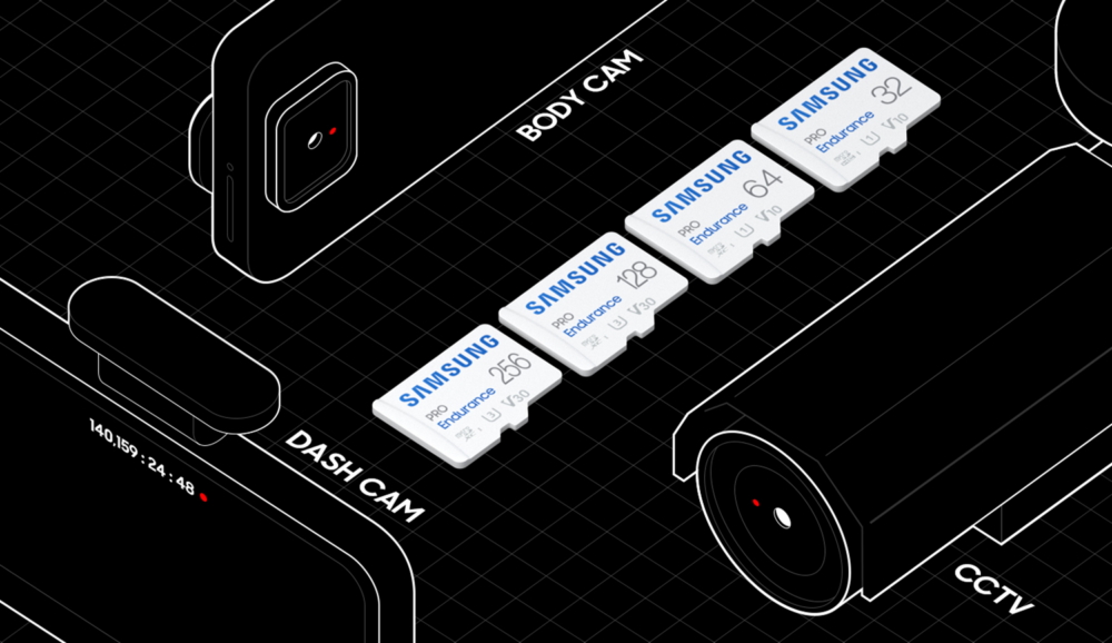 New Samsung PRO Endurance MicroSD Card Offers 16 Years of Continuous Recording and Playback