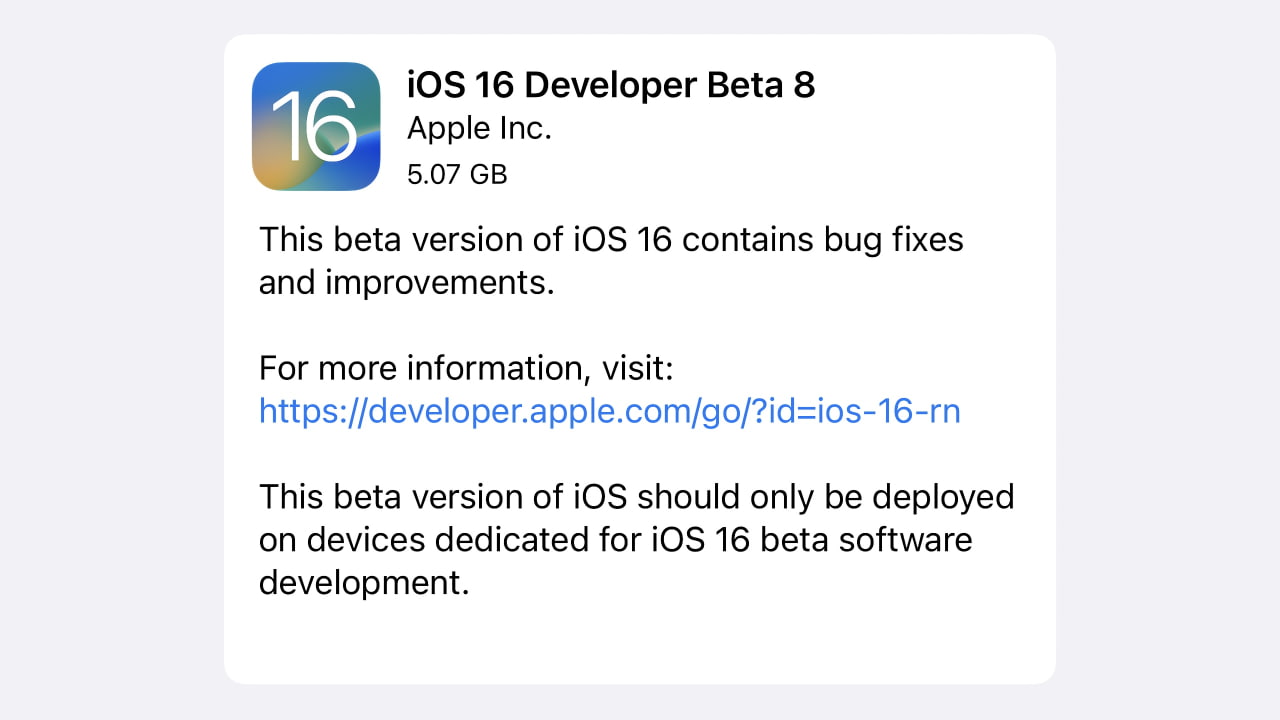 ipad os 16 beta 8