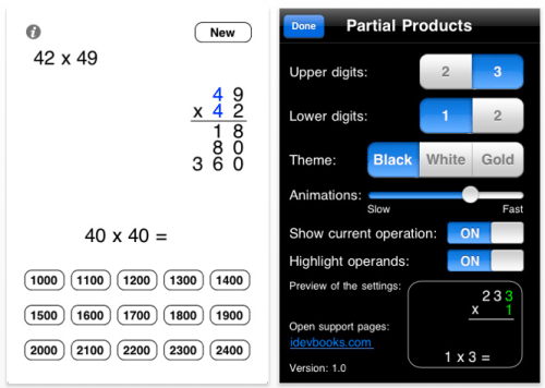 Partial Products Multiplication 1.0