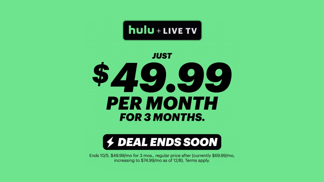 Hulu + Live TV Rolls Out $20-A-Month Discount For New And Select