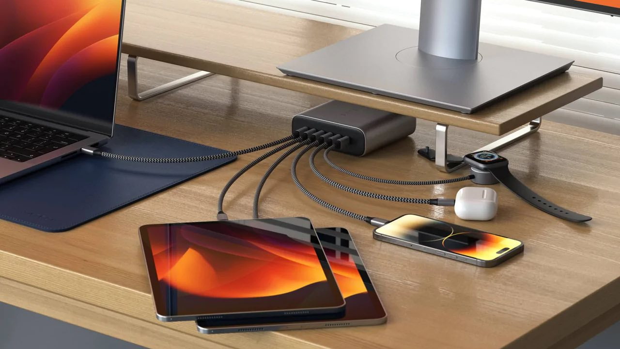 Satechi Unveils 200w 6 Port Gan Charger That Charges Six Devices