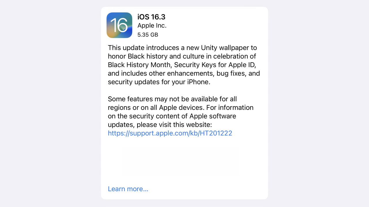 iOS 163 is here New Black Unity wallpaper Security Key Advanced Data  Protection and more Check out the new features here  Time News