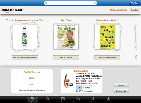 Amazon Mobile Gets Updated With iPad Support