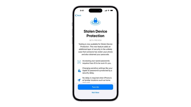 iOS 17.3 Beta Introduces New ‘Stolen Device Protection’ Feature for iPhone