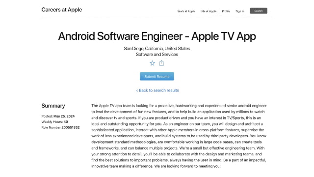 Apple to Develop Apple TV App for Android