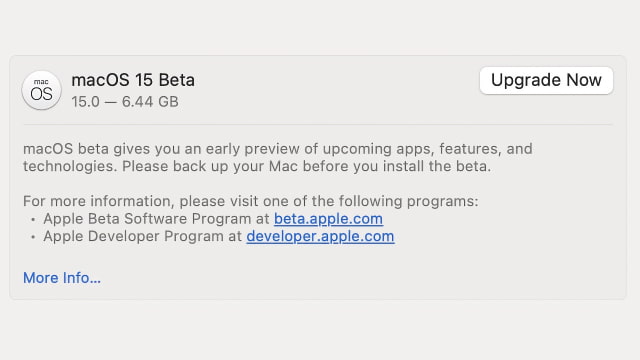Apple Releases First Beta of macOS Sequoia 15 [Download] 