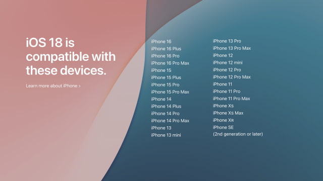 iOS 18 Supported Devices: A Complete List of Compatible iPhones