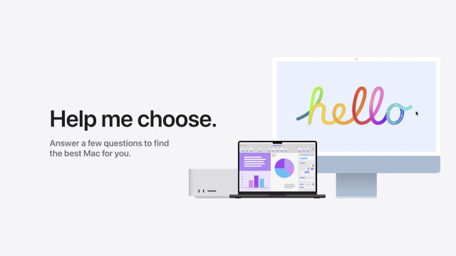 Apple Launches &#039;Help Me Choose&#039; Shopping Guide for Mac