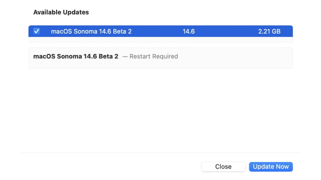 Apple Releases macOS Sonoma 14.6 Beta 2 [Download]