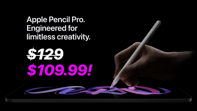 Apple Pencil Pro On Sale for $109.99 [Lowest Price Ever]