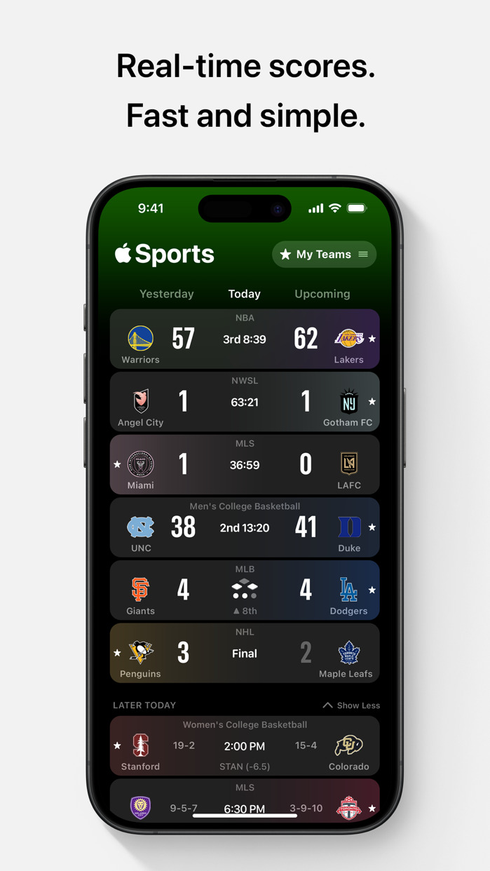 Apple Sports App Gets MLS and MLB Updates