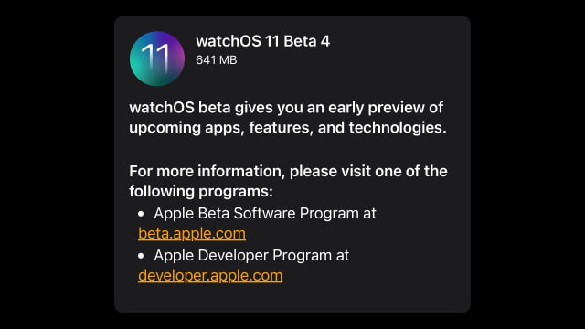 Apple Seeds watchOS 11 Beta 4 to Developers [Download]