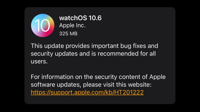 Apple Seeds watchOS 10.6 RC to Developers [Download]