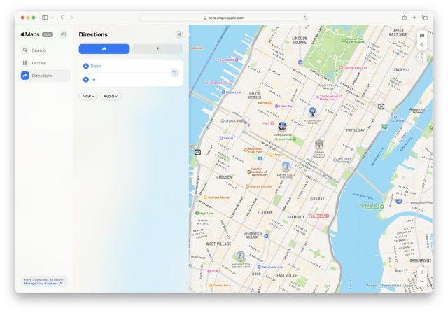 Apple Maps Launches on the Web in Beta