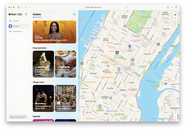 Apple Maps Launches on the Web in Beta