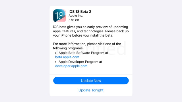 Apple Releases Second Public Betas of iOS 18 and iPadOS 18 [Download]