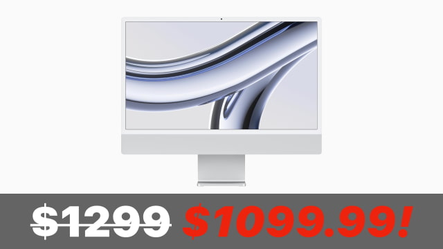 New 24-inch iMac With M3 On Sale for $199.01 Off! [Lowest Price Ever]