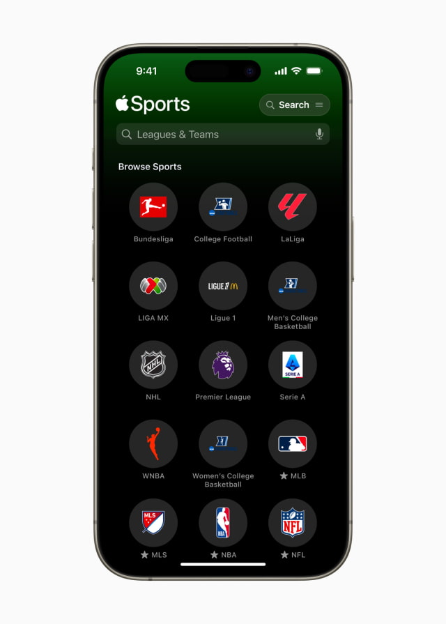 Apple Sports App Gets New Updates for NFL and College Football, Dynamic Drive Tracker