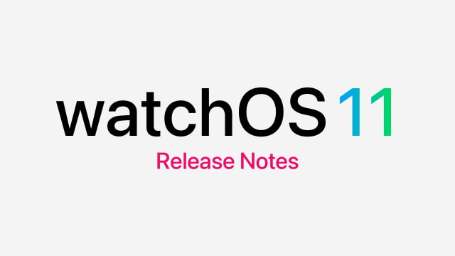 watchOS 11 Release Notes