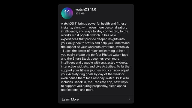 Apple Seeds watchOS 11 RC to Developers [Download]