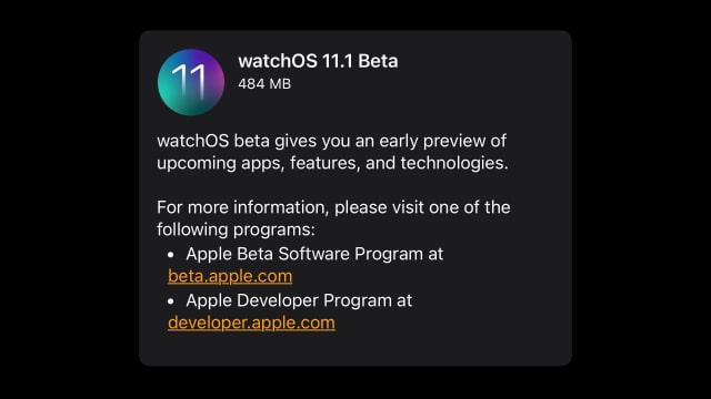 Apple Seeds watchOS 11.1 Beta to Developers [Download] 