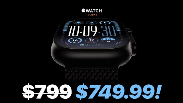 New Black Titanium Apple Watch Ultra 2 On Sale for $49.01 Off [Deal]