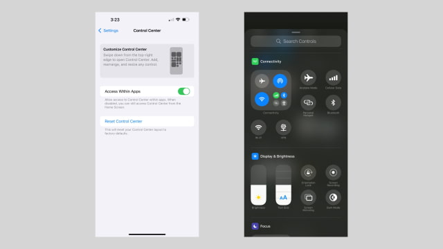 iOS 18.1 Beta 5 Introduces New Control Center Connectivity Toggles, Reset Option