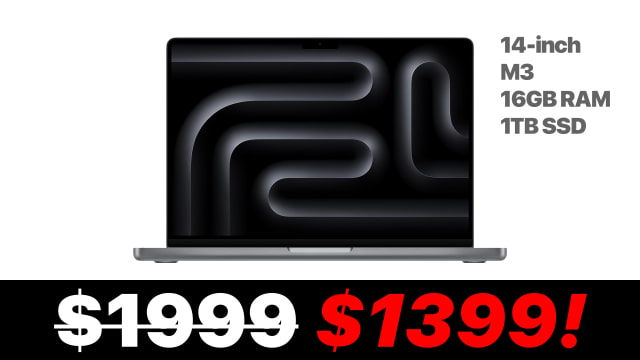 Get $600 Off 14-inch MacBook Pro (M3, 16GB RAM, 1TB SSD) [Lowest Price Ever]