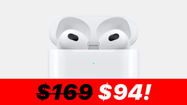 Apple AirPods 3 On Sale for $94! [Lowest Price Ever]