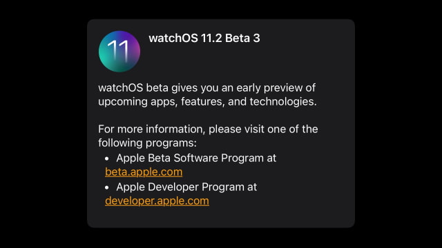 Apple Seeds watchOS 11.2 Beta 3 to Developers [Download]