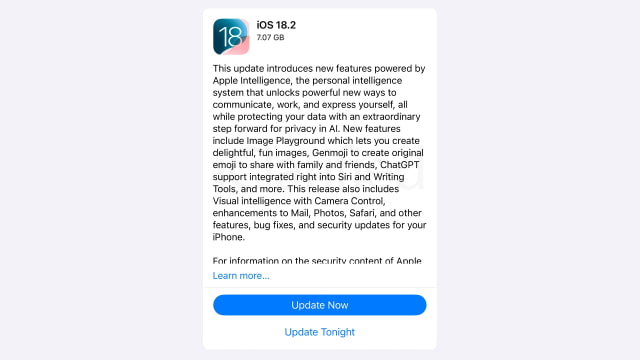 Apple Officially Releases iOS 18.2 and iPadOS 18.2 With ChatGPT, Genmoji, More [Download]