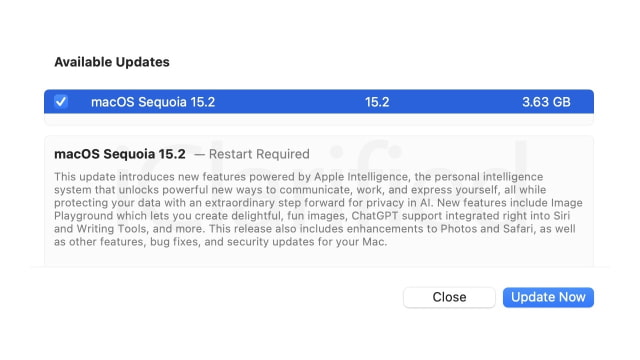 Apple Officially Releases macOS Sequoia 15.2 With New Apple Intelligence Features [Download]