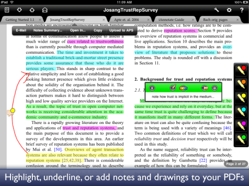 Annotation App for iPad Adds Email Integration