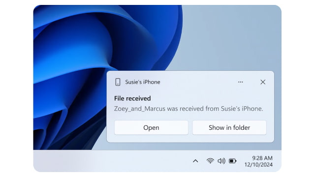 Microsoft Introduces File Sharing Between iPhone and Windows PCs