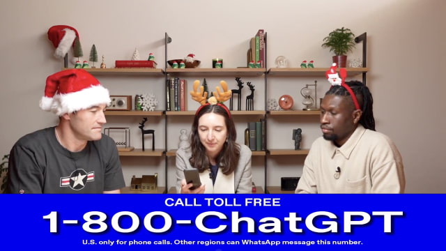 You Can Now Talk to ChatGPT by Phone at 1-800-ChatGPT