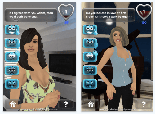 My Virtual Girlfriend iPhone Game Review 