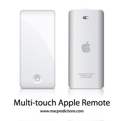 Concept Apple TV Remote with Multi-Touch and Bluetooth