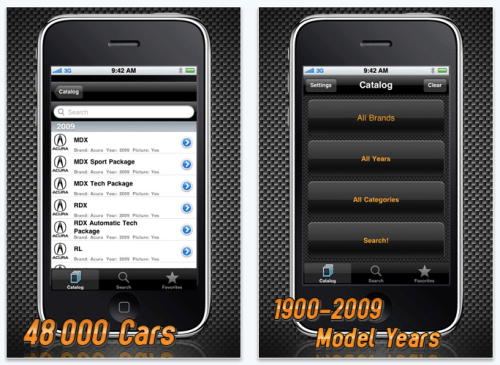 All Cars Catalog 1.1 for iPhone OS