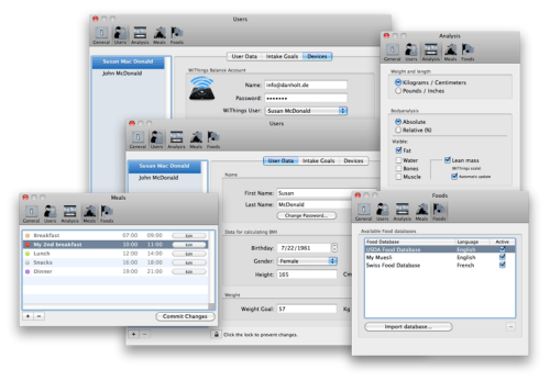 Synchronizing Data and Sharing Foods