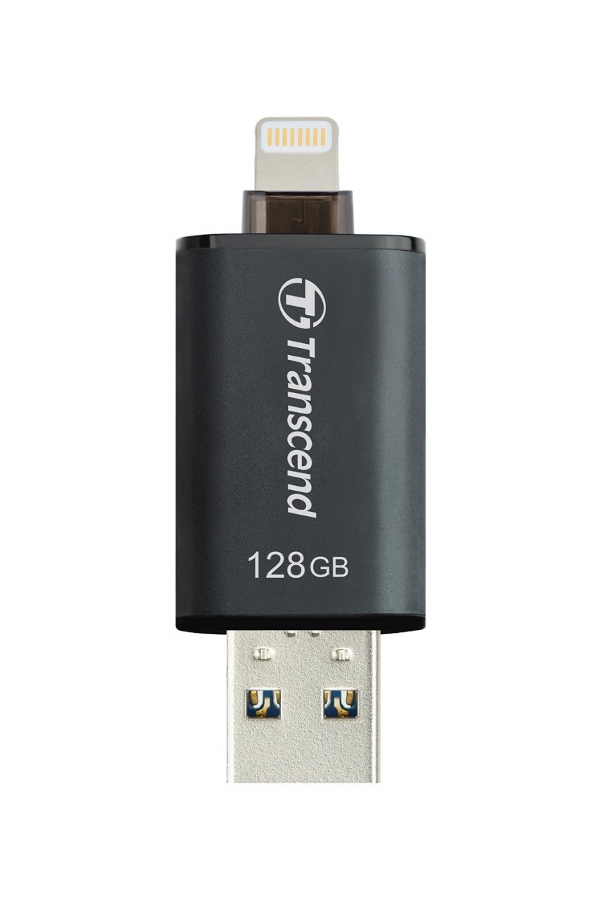 Transcend JetDrive Go 300 Lightning/USB Flash Drive - (Black) - iClarified