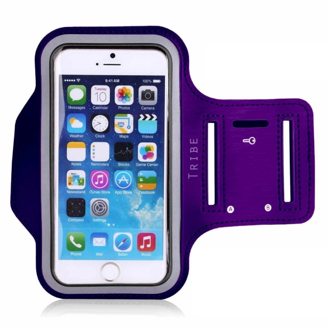 Tribe AB40 Water Resistant Sports Armband for iPhone 6/6s (Purple)